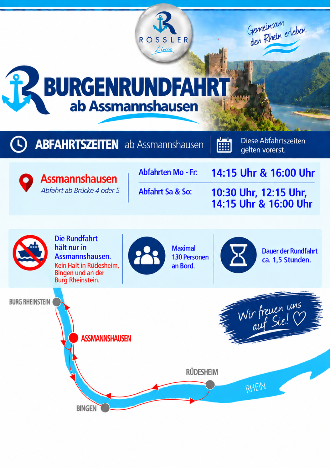 Burgenrundfahrt findet statt - Details