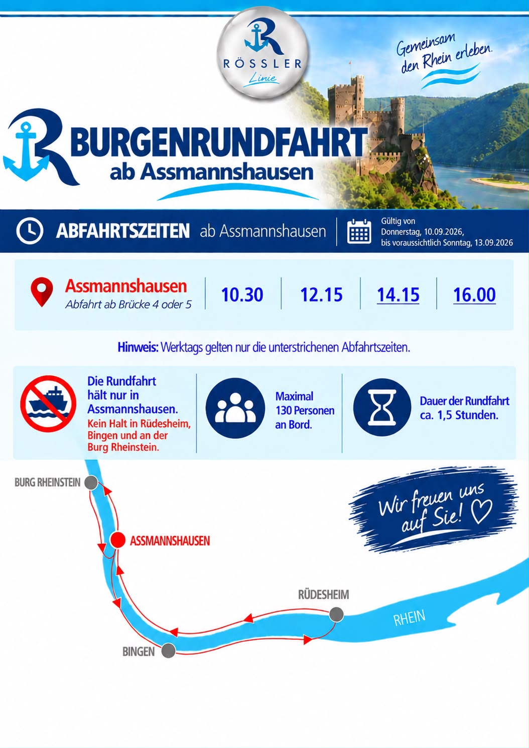 Burgenrundfahrt findet statt - Details